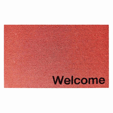 Calloway Mills Entrance Mat, Coir, Pink, Black 105771729WELC